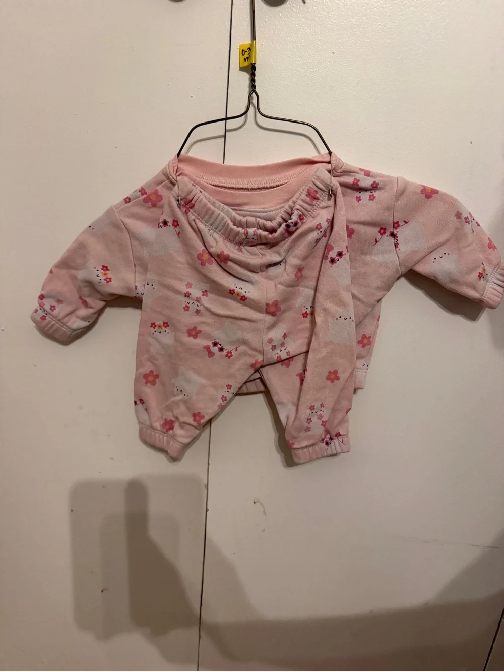 Old Navy Pink Baby Halloween Pullover Sweatshirt with ghost & Floral Print